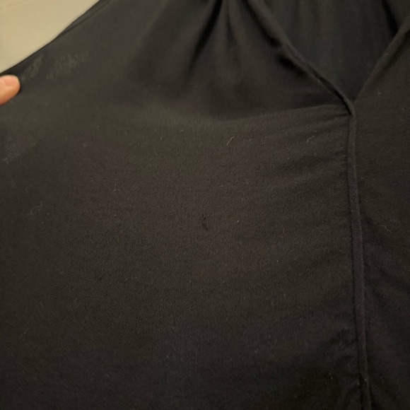 A.L.C Black Tank Top with White Collar Sz Large Minimalist Quiet Luxury - Picture 4 of 6